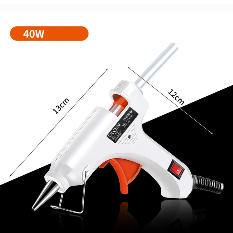 40w Hot Melt Glue Gun  7mm*100mm Glue Stick Industrial Mini Glue Guns Thermo Electric Heat Temperature Tools