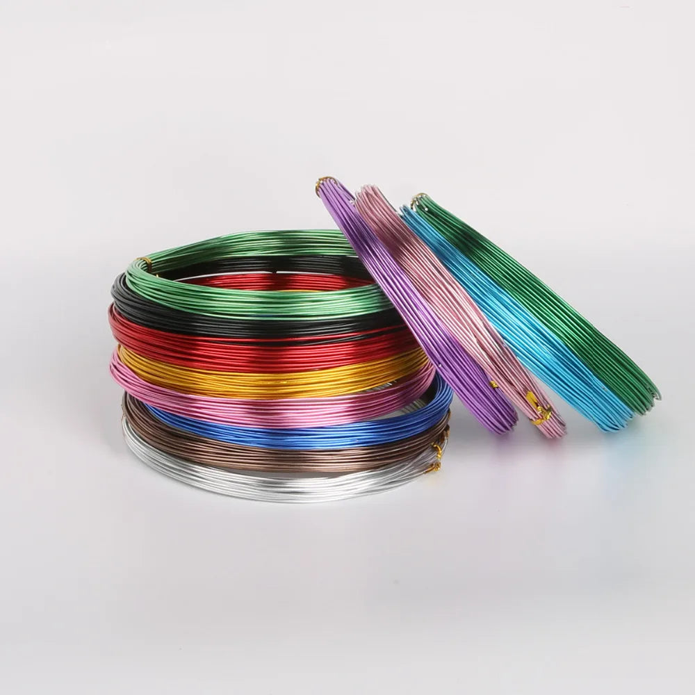 1mm (18 Gauge) 10M Anadized Aluminum Craft Floristry Wire Round Metallic Beading Wire for DIY Handmade Jewelry Makings