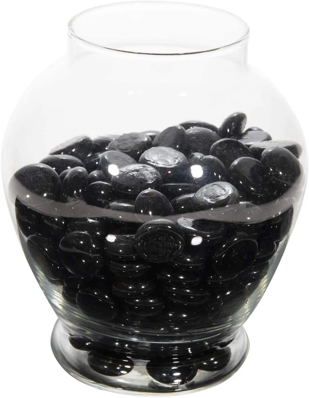 Glass Stone amber Clear Marbles Pebbles for Vases Bowl Filler Gems Decorative Centerpieces Florist Supplies Iridescent Decor