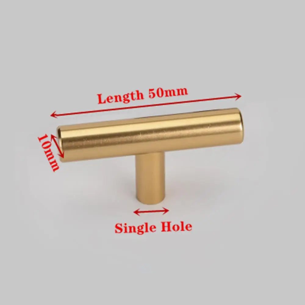 Black Golden Cupboard Handle Brushed Stainless Steel Kitchen Cabinet Door Knob Furniture Drawer Pull  Hardware Pulls  Bar Handle