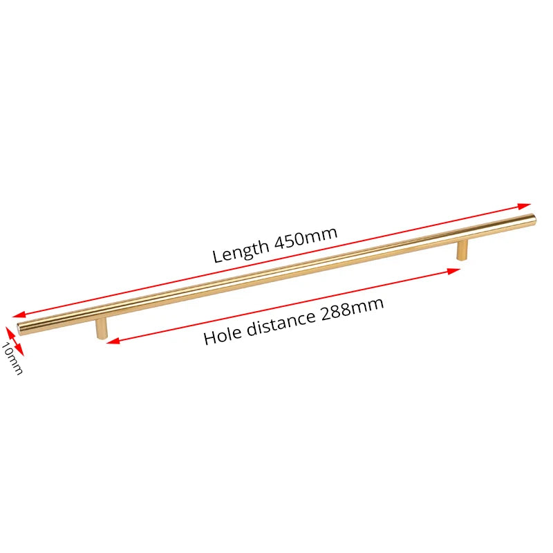 Black Golden Cupboard Handle Brushed Stainless Steel Kitchen Cabinet Door Knob Furniture Drawer Pull  Hardware Pulls  Bar Handle