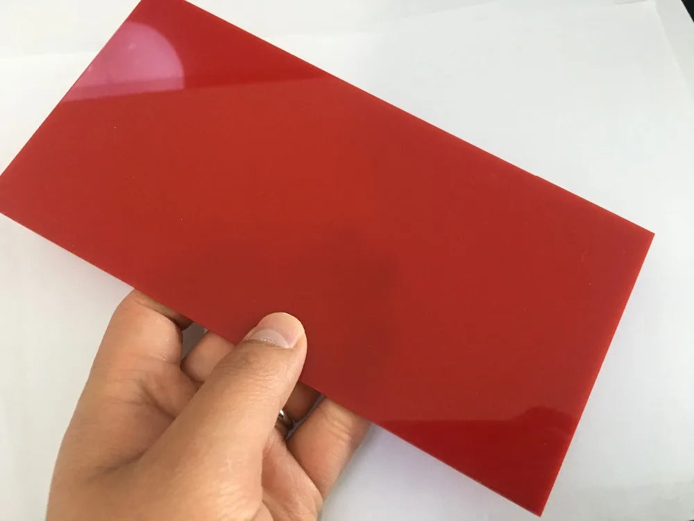 J582 9Colors 10*20*0.23cm Colorful Opacitas Acrylic Plate Perspex Sheet Plastic Board DIY Model