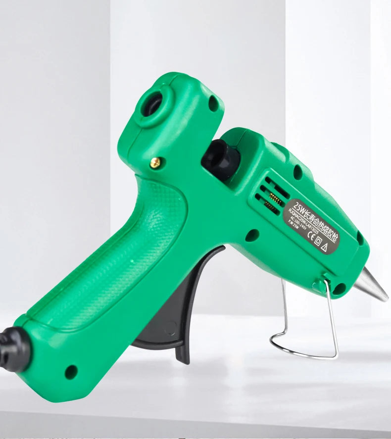 LAOA 25W Hot Melt Glue Gun with 7MM Glue Sticks Mini Industrial Thermo Electric Heat Gun Temperature Crafts Repair DIY Tool