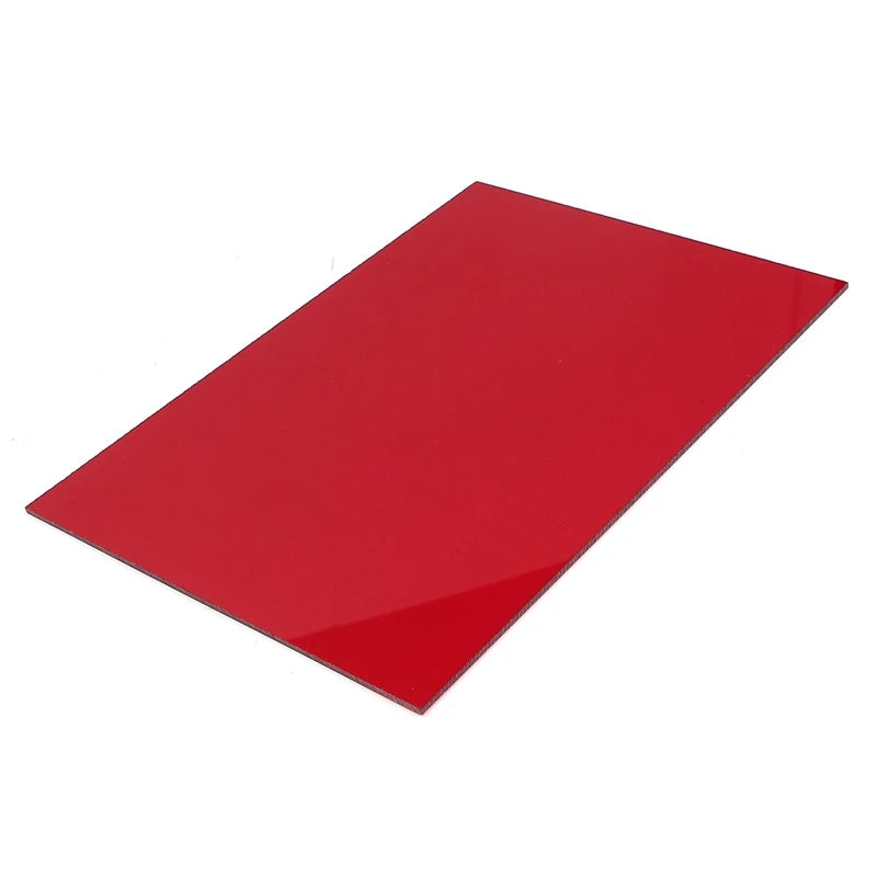 A4 210x297mm Red cutting carving 3mm acrylic sheet DIY model plastic sheet plate For Window Replacements toy part