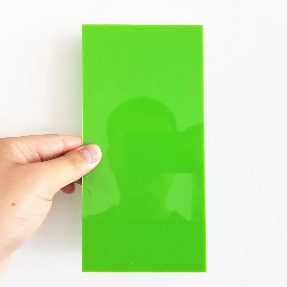 J582 9Colors 10*20*0.23cm Colorful Opacitas Acrylic Plate Perspex Sheet Plastic Board DIY Model