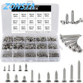 M2 M3 M4 460Pcs Countersunk Flat Head Tapping Screws Set 304 stainless steel Small Cross Recessed Wood screw Assortment kit