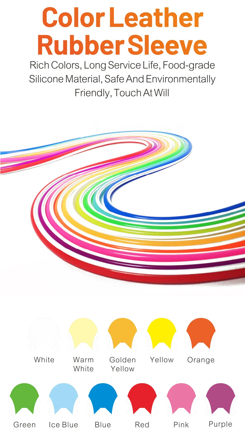 6/8mm 5M/Rolls DIY Separate Silicone Neon Strip 120Leds S-Bendable Newly Flexible Led Tape For LED Neon Sign Waterproof  IP67
