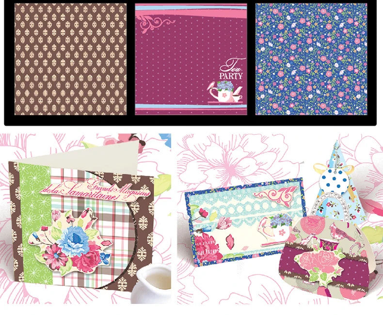 12 Inch Retro Paper Bag DIY Photo Album Scrapbook Decoration Paper Card Hand Account Making Material Background Paper