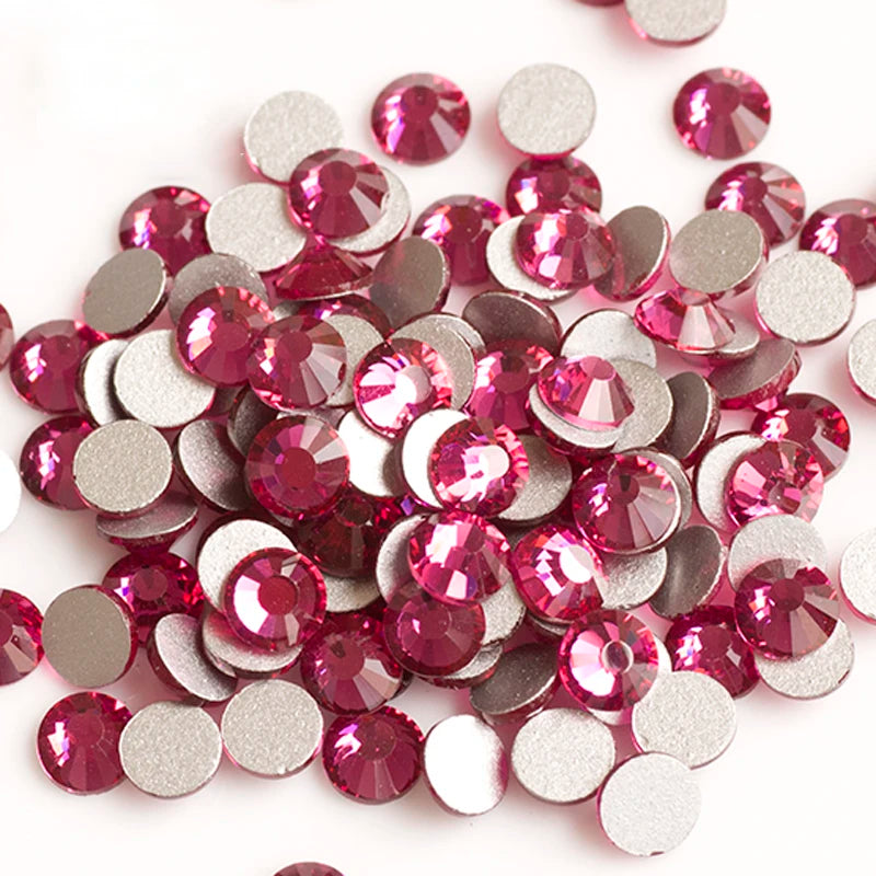 YANRUO 2058 Top Non Hotfix Flat Back Rhinestones Glass DIY Cold Fixation Nail Art Decorations Stones And Crystals Strass Crafts