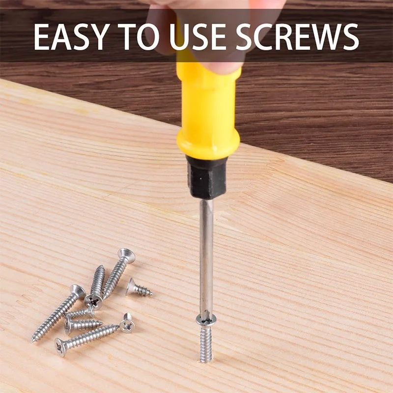 M2 M3 M4 460Pcs Countersunk Flat Head Tapping Screws Set 304 stainless steel Small Cross Recessed Wood screw Assortment kit