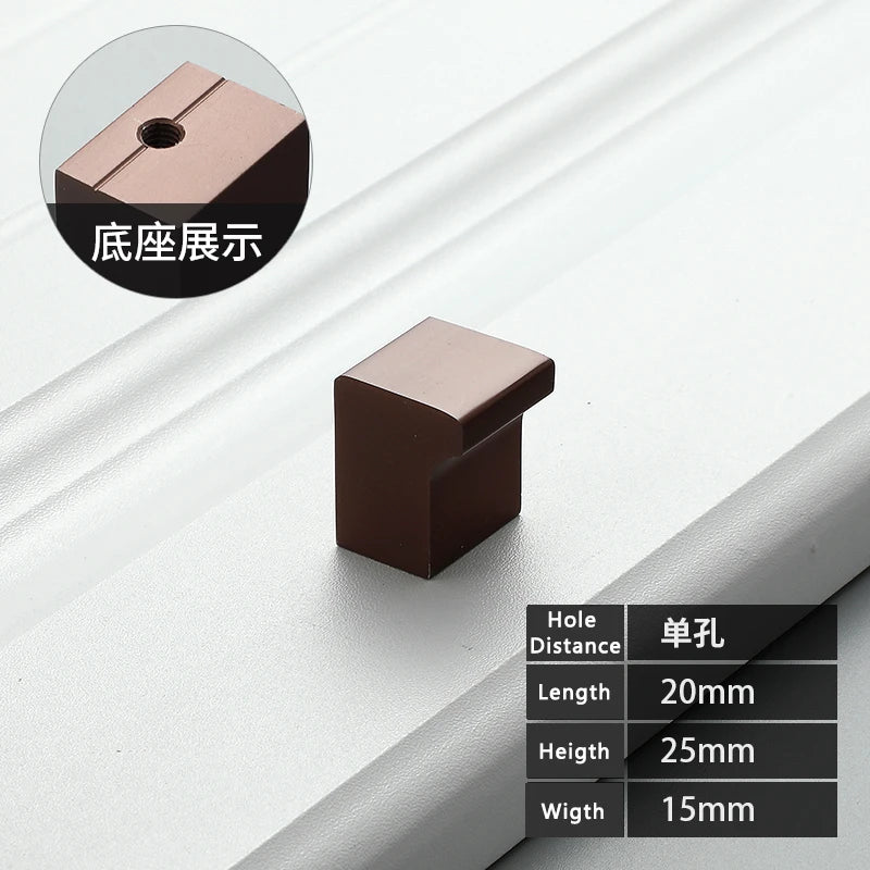 WV Kitchen Dressers Round Single Hole Brown Wardrobe Cupboard Drawer Handles Solid Knobs Hardware Furniture Handles Pulls Knobs