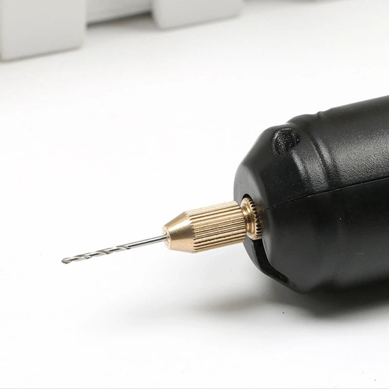 0.7-1.2mmPortable Handheld Mini Electric Drill for Pearl Epoxy Resin Jewelry Making DIY Wood Crafts Tools with 5V USB Data Cable