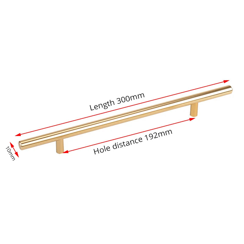 Black Golden Cupboard Handle Brushed Stainless Steel Kitchen Cabinet Door Knob Furniture Drawer Pull  Hardware Pulls  Bar Handle