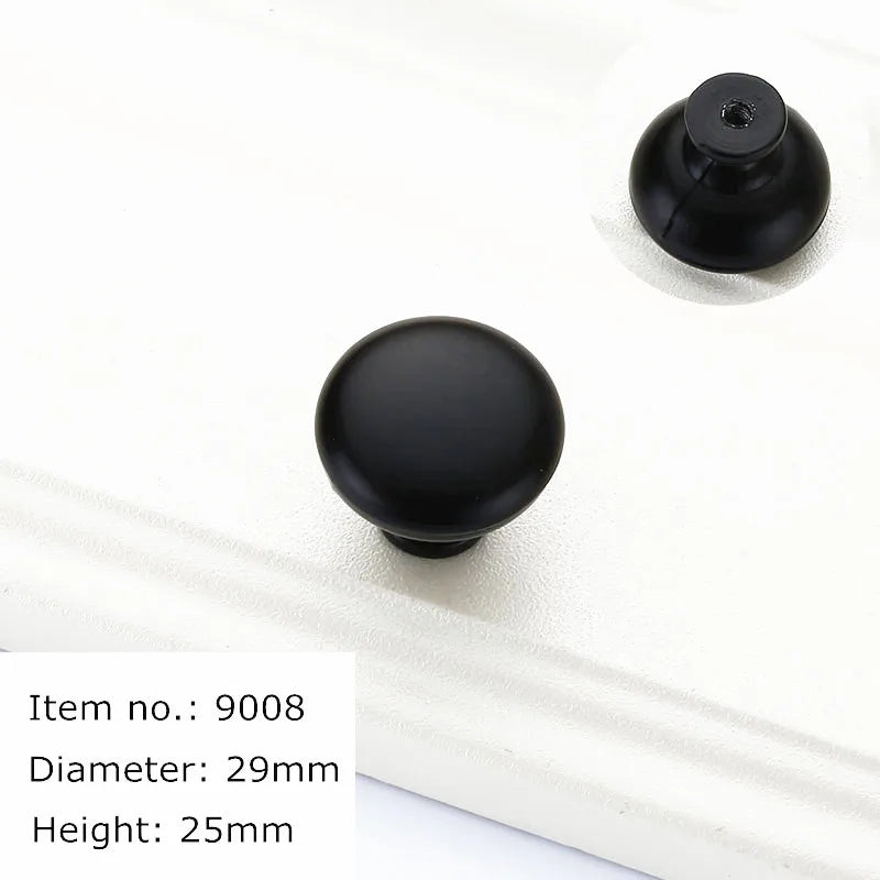 Black Golden Cupboard Handle Brushed Stainless Steel Kitchen Cabinet Door Knob Furniture Drawer Pull  Hardware Pulls  Bar Handle