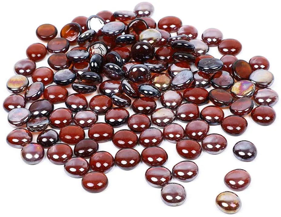 Glass Stone amber Clear Marbles Pebbles for Vases Bowl Filler Gems Decorative Centerpieces Florist Supplies Iridescent Decor