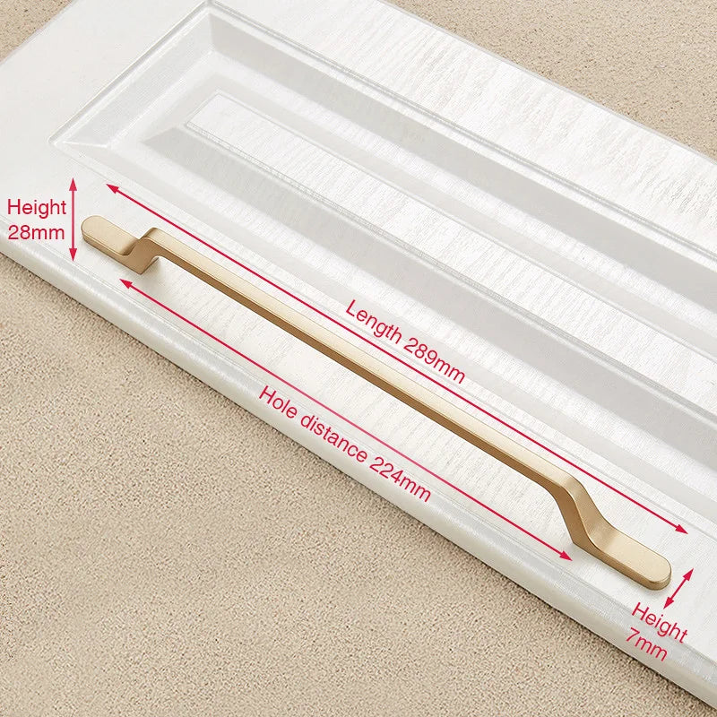 NAIERDI Solid Zinc Alloy Gold Cabinet Handles for Furniture Drawer Knobs Cabinet Pulls Decorative Home Decor Hardware