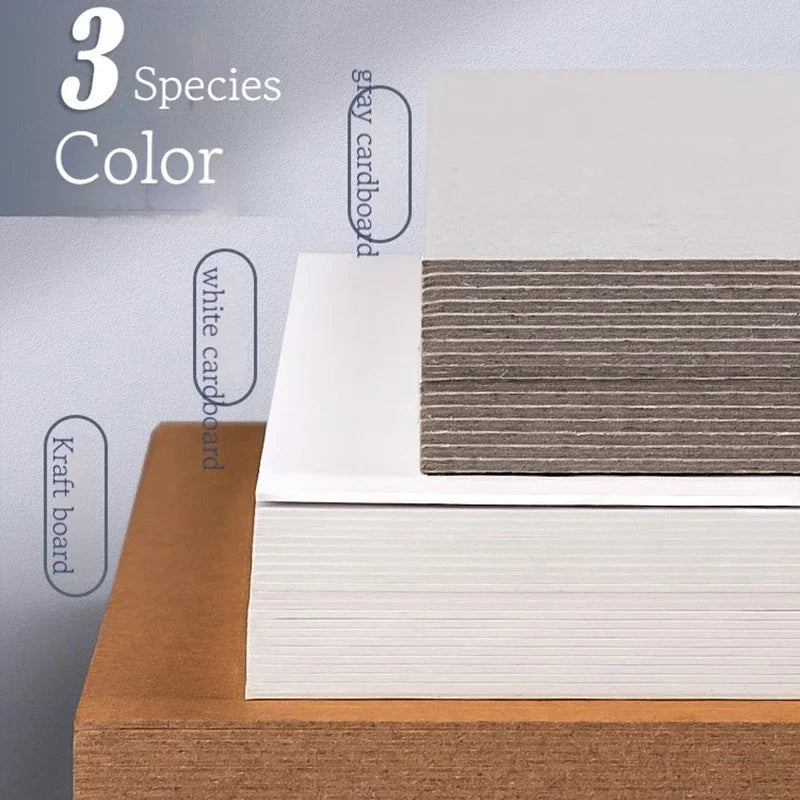 A3/A4/A5 White Thicked Kraft Paper Hard Cardboard 5/10pcs Diy Handmake Card Making Craft Paper Chipboard Backing Board 1/1.5/2mm