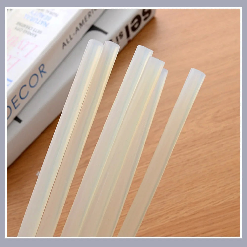 Hot Melt Glue Sticks 7mm/11mm Translucent Strong Viscosity Rods For Glue Gun High Temperature Resistant Hot Glue 10~50Pcs