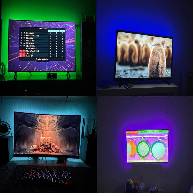 4-16ft Led Lights For Bedroom, LED Strip Lights With Remote Control RGB LED Strip, LED Lights For Room Home Party