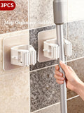 3pcs Waterproof Transparent Hooks Clear Adhesive Hooks for Bathroom Kitchen  Improvement Utility Hooks for Brooms Mops umbrella