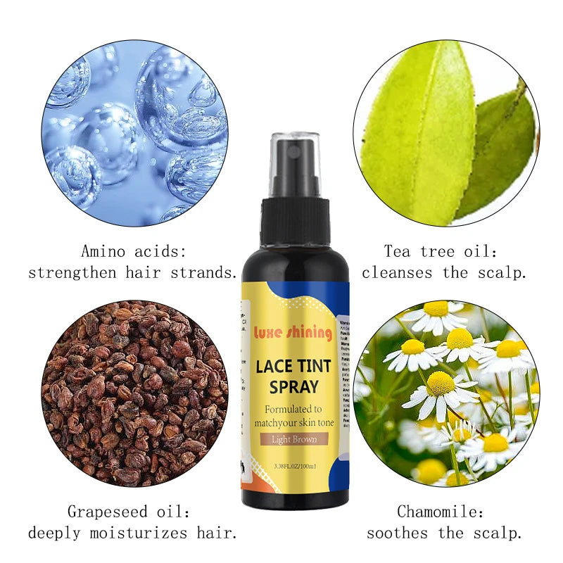 100ml Lace Melting Spray And Holding Spray,Extreme Hold Melting Spray For Lace Wigs,Glueless,Wig Melting Spray & Hair Adhesive