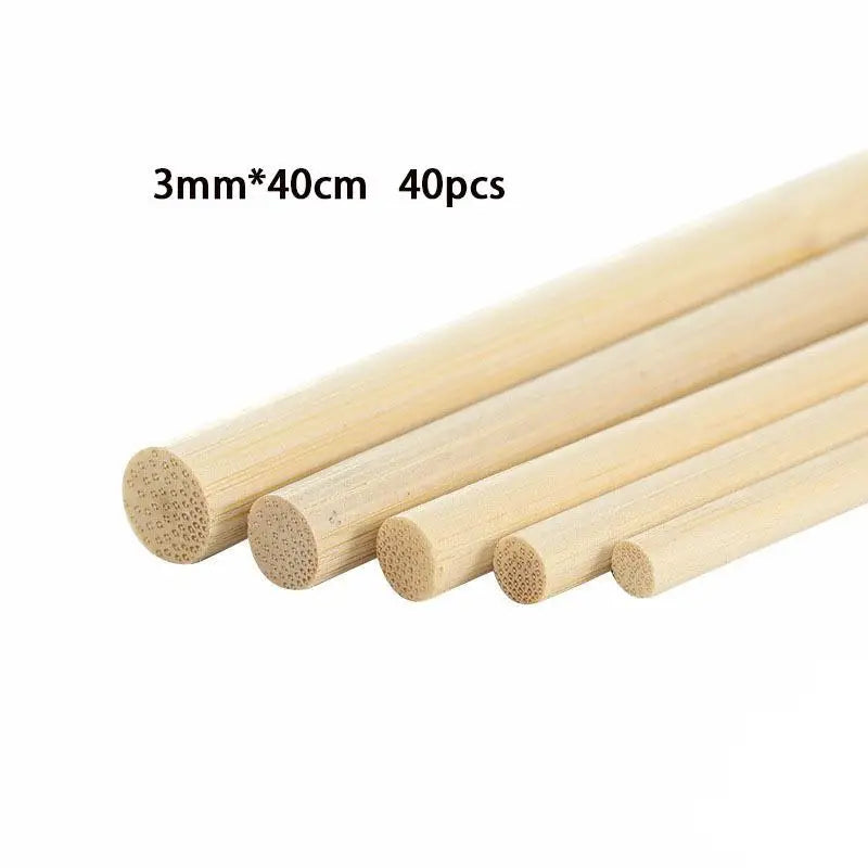 3-8mm Round Wooden Stick For Crafts Food Ice Model Making Cake Dowel DIY Durable Dowel Building Model Woodworking Tool