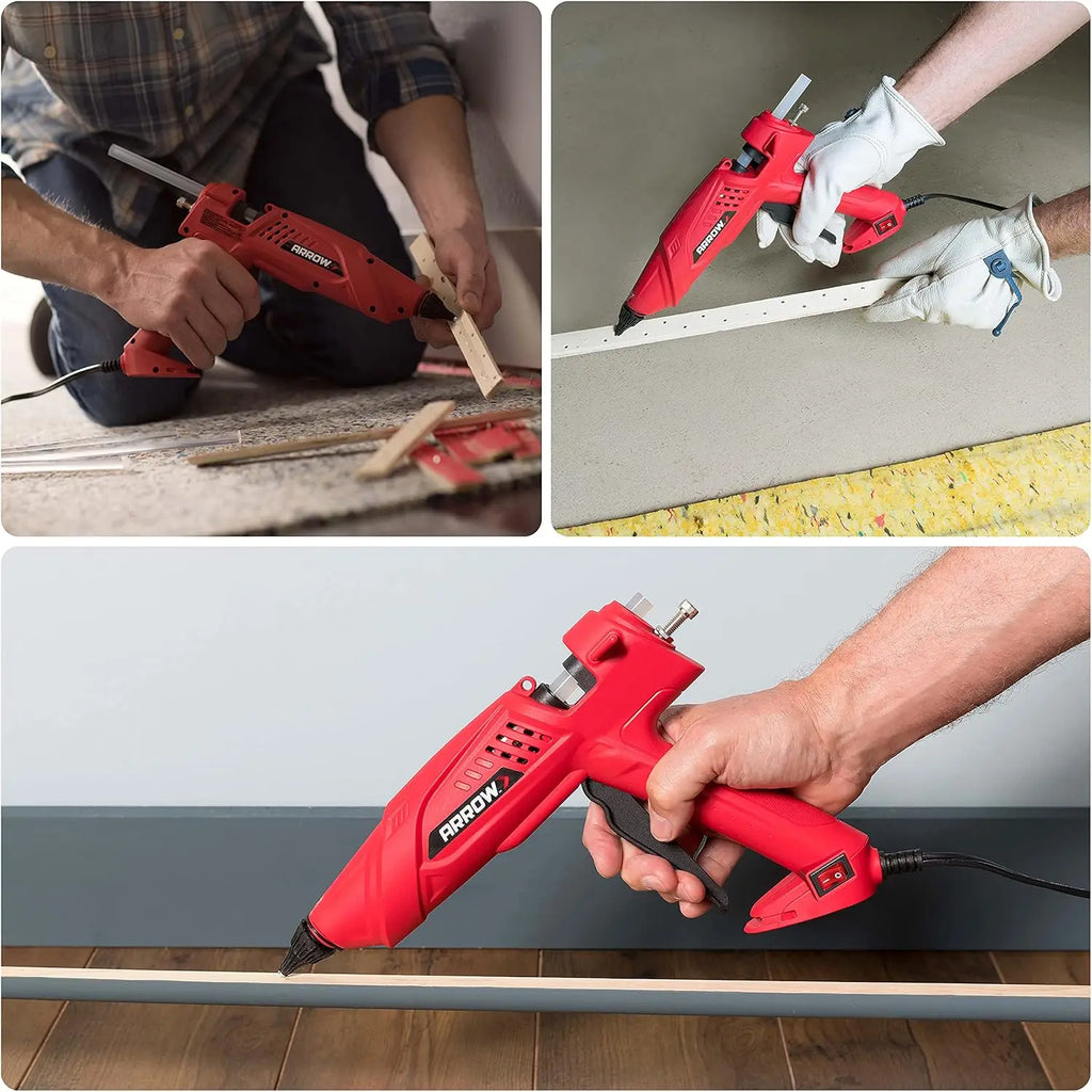 300W Heavy Duty Electric Hot Melt Glue Gun for Crafts, Construction, and Woodworking Projects