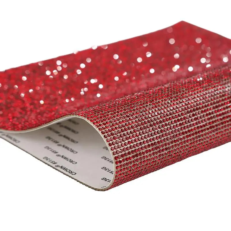 12x20cm Self Adhesive Rhinestone Sticker Tape DIY Decoration Diamond Sticker For Arts Crafts DIY Car Phone Clothes Decoration