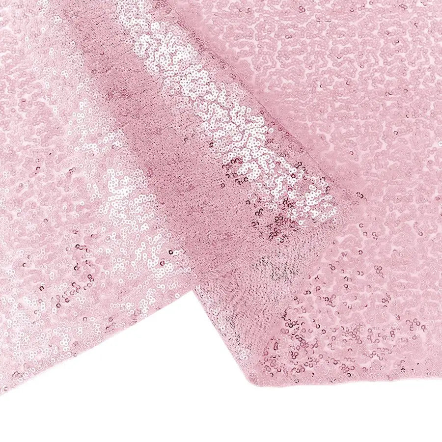Packs 12 x 72 inches Sequin Table Runner, Pink Glitter Table Runner for Birthday Party Supplies Wedding Engagement Baby Shower H