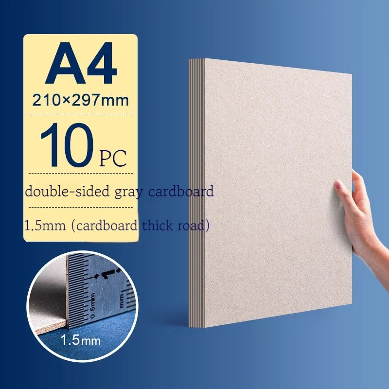 A3/A4/A5 White Thicked Kraft Paper Hard Cardboard 5/10pcs Diy Handmake Card Making Craft Paper Chipboard Backing Board 1/1.5/2mm