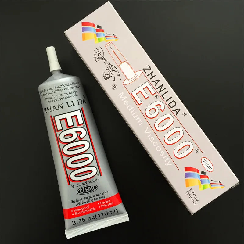 15/25/50/110mL Zhanlida e6000 Transparent Glue Epoxy Adhesive Hotfix for Crystal Rhinestone Glass Jewelry Polymer Clay Toy Wood