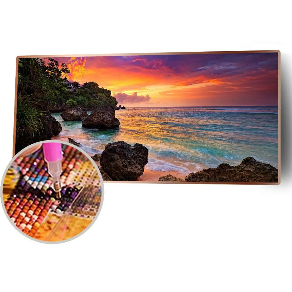 5D Full Drill Diamond Painting Mountain Landscape DIY Rhinestone Picture Crafts