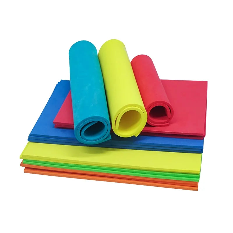 100x50cm Colorful EVA Foam Sheet Shock Absorption Foam Handmade Cosplay EVA Rubber Sound-absorbing Board Thickness 3/5/8/10/15mm