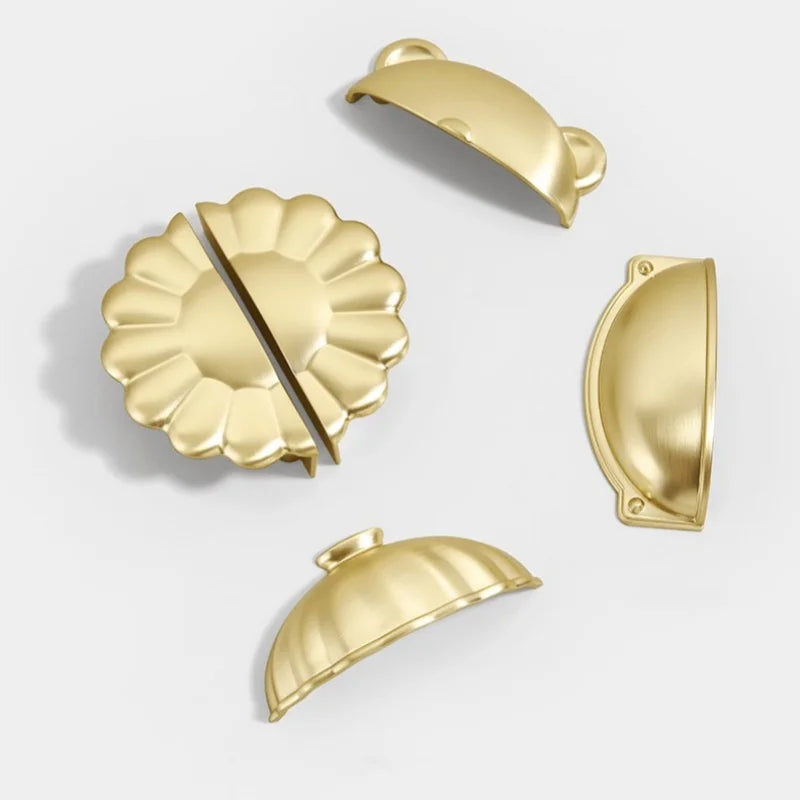 Modern Cabinet Door Pull Golden Drawer Knobs Furniture Handles Kitchen Accessories Cupboard Wardrobe Cabinet Knobs And Handles