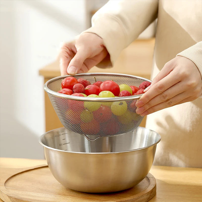 Kitchen Utensils With Shelves Gold Silver Stainless Steel Circular Plates Trays Shallow Bottom Rust Proof Plates Picnic Plate