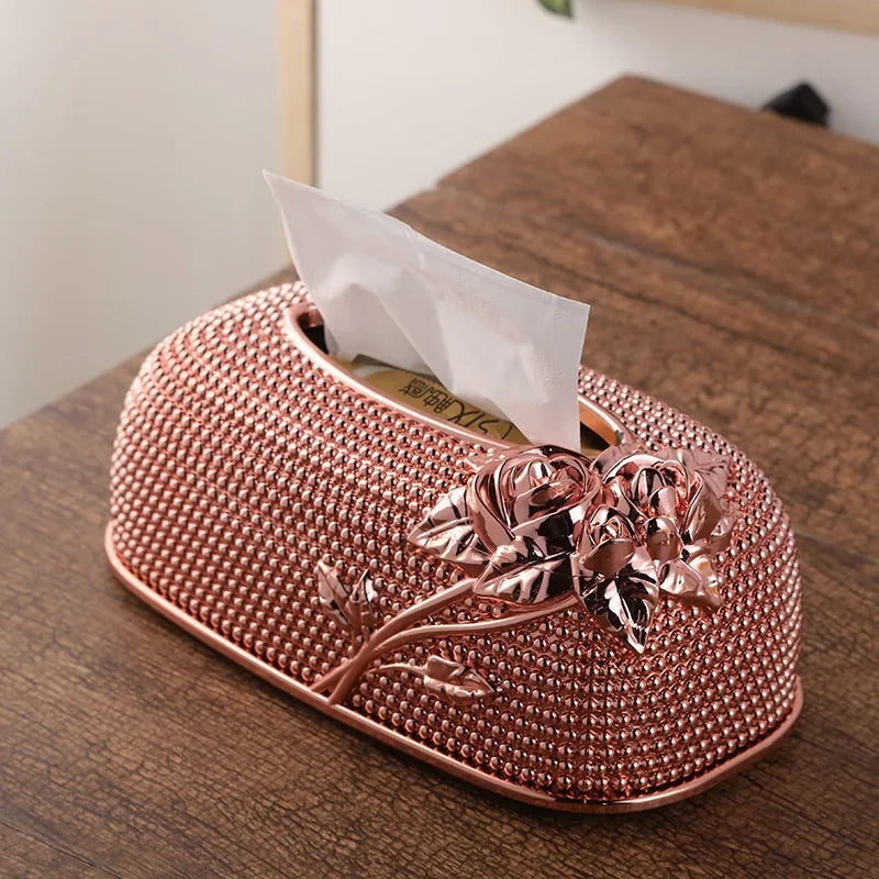Creative desktop kitchen pump tray European acrylic tissue box, stylish KTV hotel tissue box, bar napkin box tissue holder