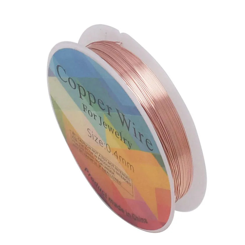 Colorfast Copper Wire For Bracelet Necklace Jewelry DIY Accessories 0.2/0.25/0.3/0.5/0.6/0.7/1.0mm Craft Beading Wire HK018