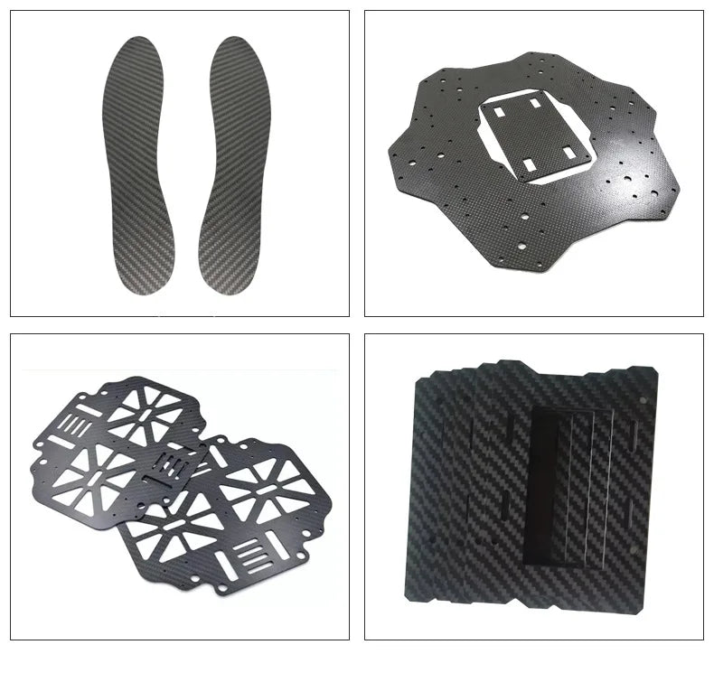 200mm X 300mm 0.5mm 1mm 1.5mm 2mm 3mm 4mm 5mm Carbon Plate Panel Sheets High Composite Hardness Material Carbon Fiber Board