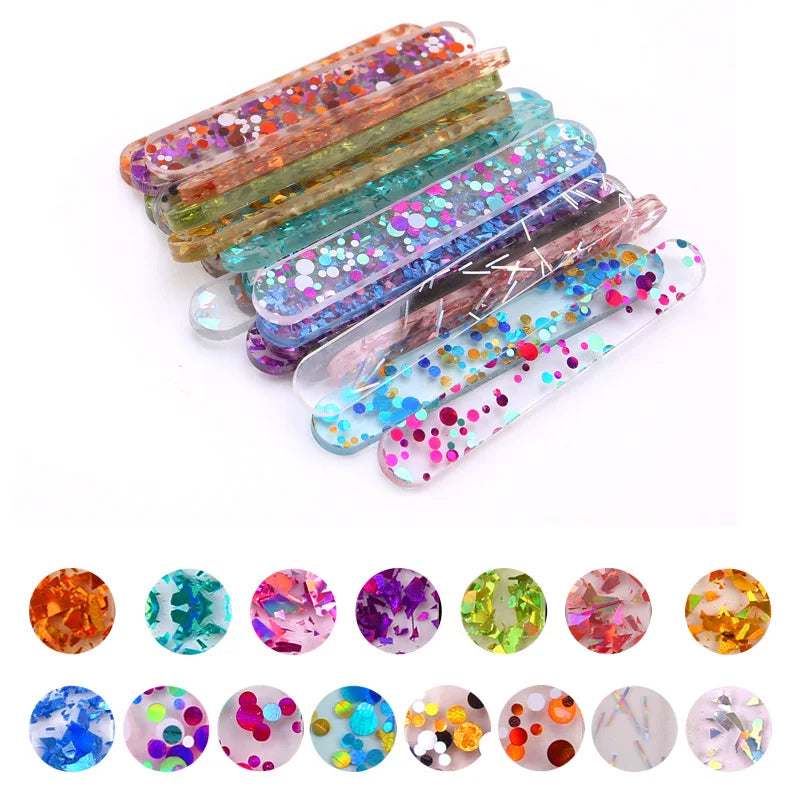 10 pcs Reusable Colorful Acrylic Popsicle Sticks, Cakesicle Sticks, Ice Cream Sticks, Craft Sticks, Chocolate Lollipop Holder