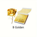 100pcs Imitation Golden Silvery Foil Paper Leaf Sheet Gilding DIY Art Craft Paper DIY Scrapbooking Craft Home Decorations