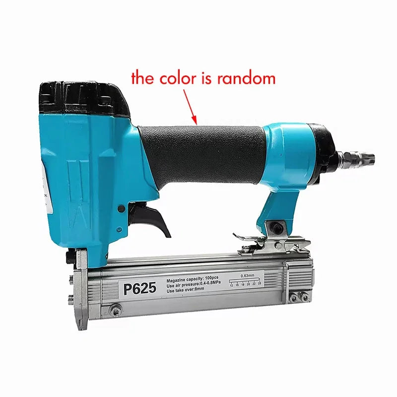 1Pc Pneumatic Staple Gun, 0.63mm Professional Heavy-Duty Finish Nailer Stapler for Wood, Upholstery, Carpet, Wire Fencing
