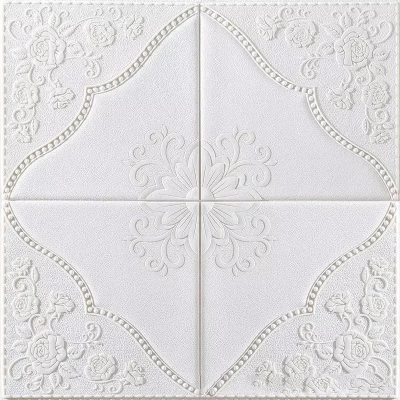 1-10pcs70cm*70cm Modern Paper Ceiling Decorative Waterproof Moisture-proof Mildew proof Wall Self-adhesive 3D Bedroom Background