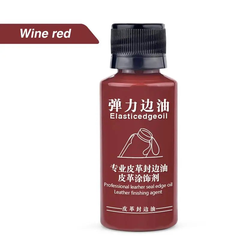 30ml Matte Elastic Edge Sealing Oil Leather Dye Diy Leather Edge Paint Leather Goods Renovation Trimming Edge Sealing Pigment