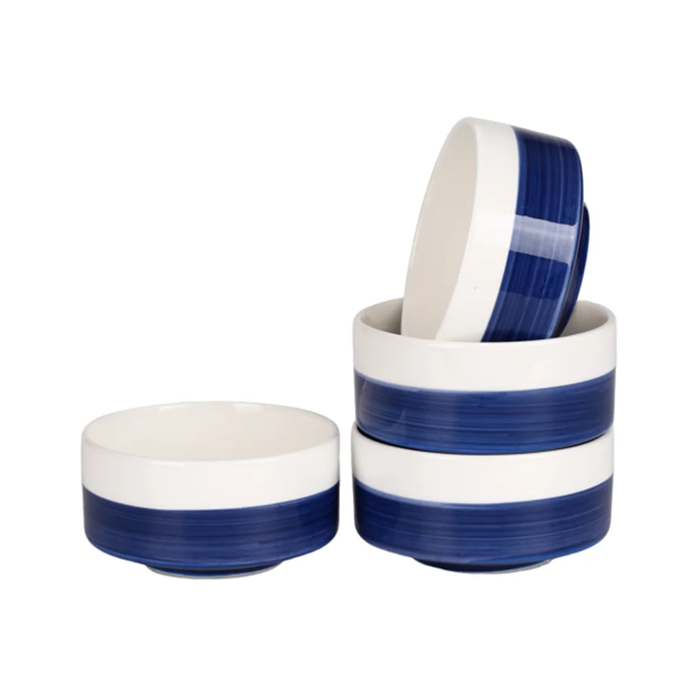 4PCS Ceramic Bowls Cereal Bowl,Soup Bowls for Kitchen Ramen Bowl Microwave Safe for Oatmeal Fruit Salad and Rice Bowl