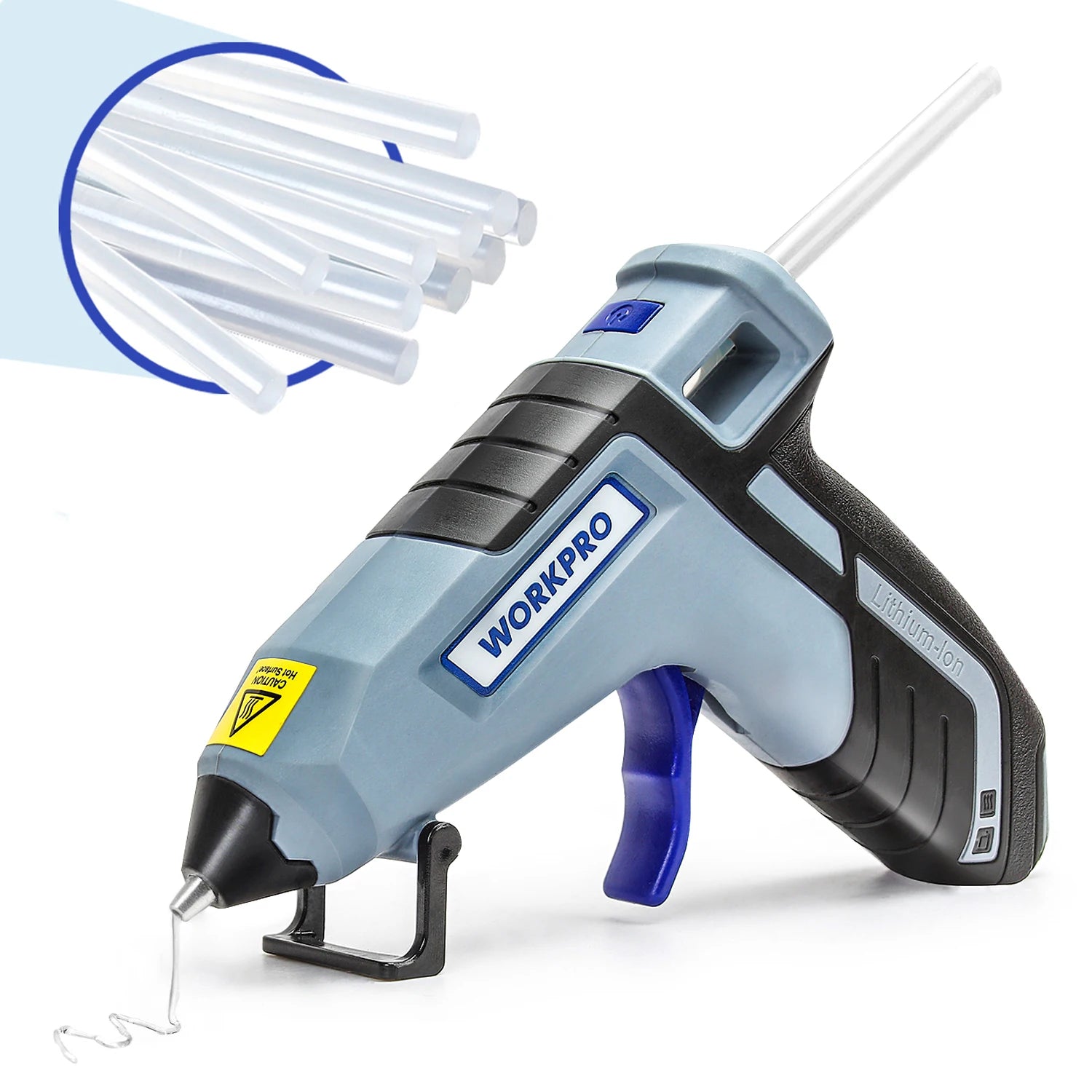 WORKPRO 30W Hot Melt Glue Gun with 20pcs Glue Sticks for DIY Arts Craft Projects, Home Quick Repairs