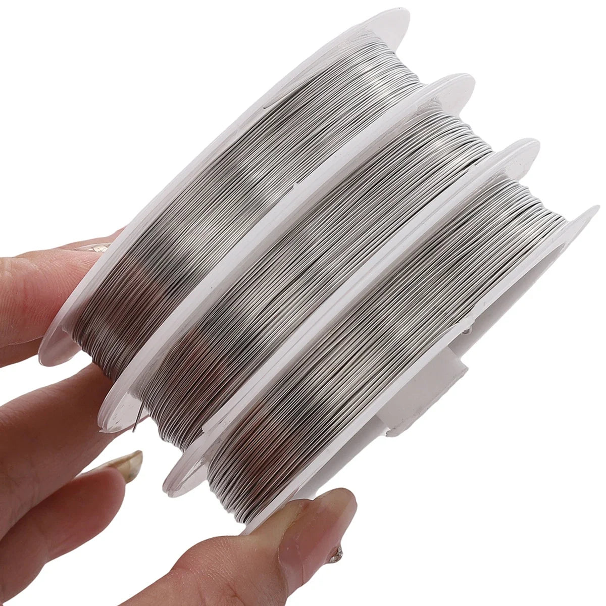 Flexible Anti-Rust Beading Wire, Single Strand, Soft Steel Craft Wire for Jewelry Making, Bead Wrapping and Connecting, 5mm,