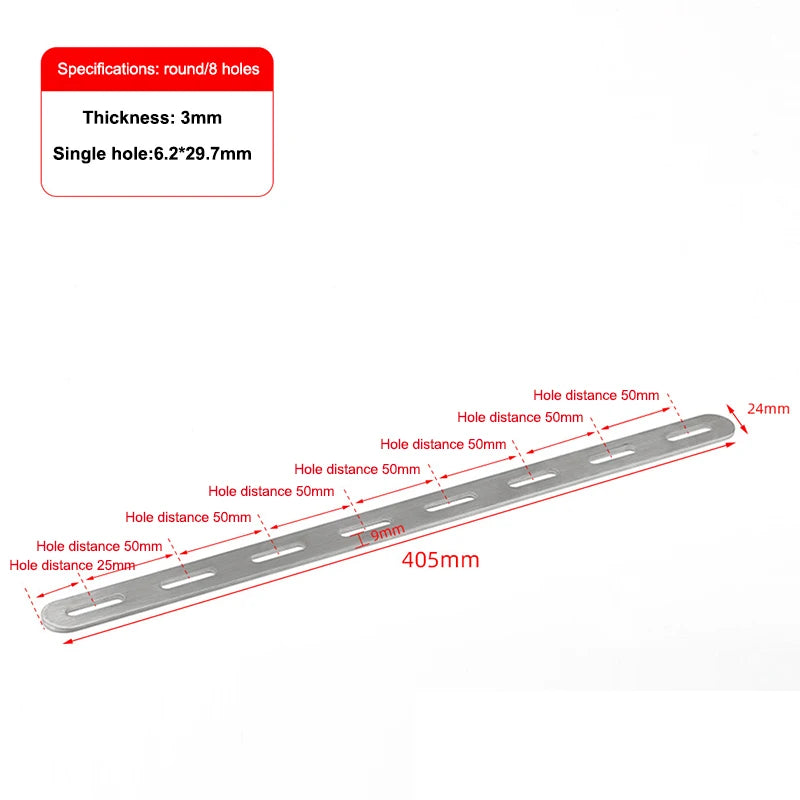 Stainless Steel Flat Corner Bracket Mending Joining Plate Repairing Fixing Connector Furniture Cabinet Shelves Brace Parts