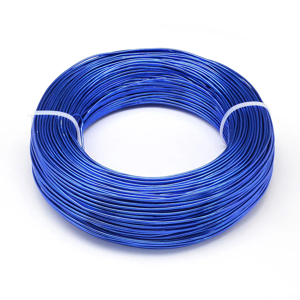 PandaHall 0.6-2.0mm Anodized Aluminum Wire 10 Sizes , Colorful Bendable Craft Wire for Jewelry Making, DIY Model Beading