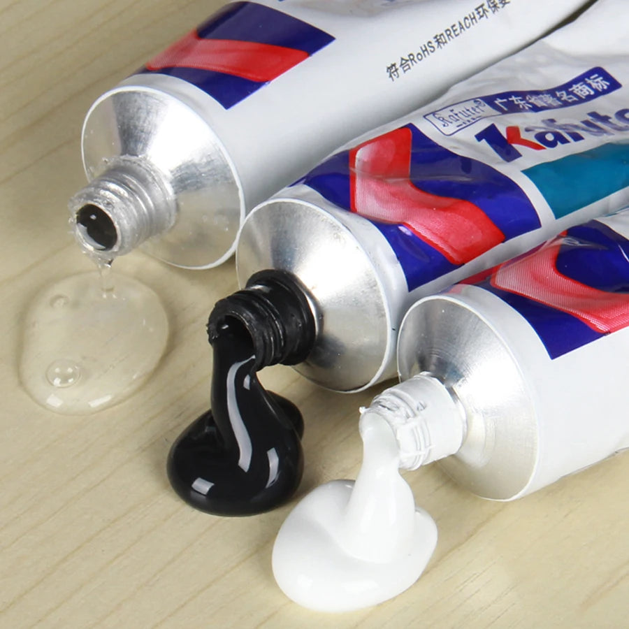 Kafuter Black White Transparent 45g Silicone Industrial Adhesive RTV Rubber DIY Insulation Sealant Glue