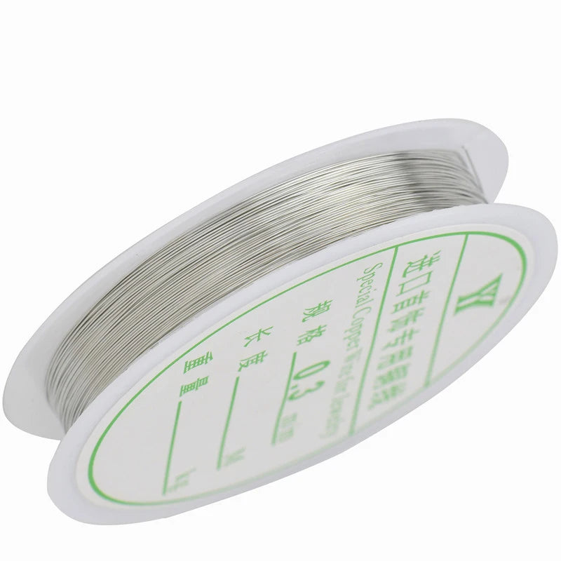 Colorfast Copper Wire For Bracelet Necklace Jewelry DIY Accessories 0.2/0.25/0.3/0.5/0.6/0.7/1.0mm Craft Beading Wire HK018